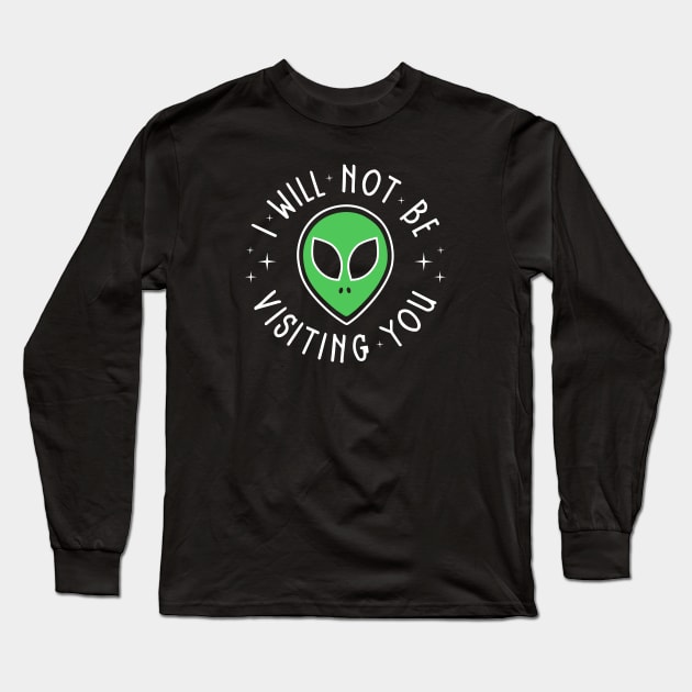 Alien Introvert Long Sleeve T-Shirt by katiestack.art